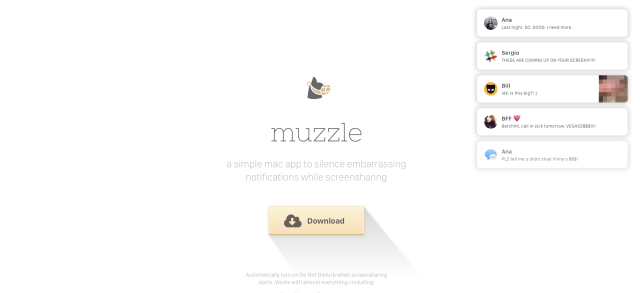 Muzzle Landing Page Example