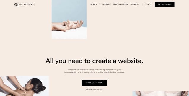 Squarespace Landing Page Example