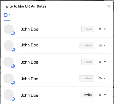 Inviting people who have liked your post