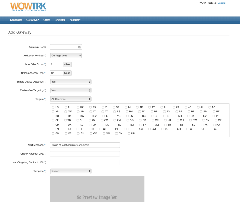 WOW TRK Content Locker Platform