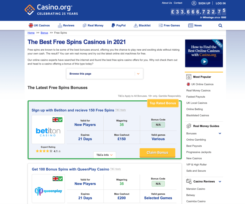 online casino slot games