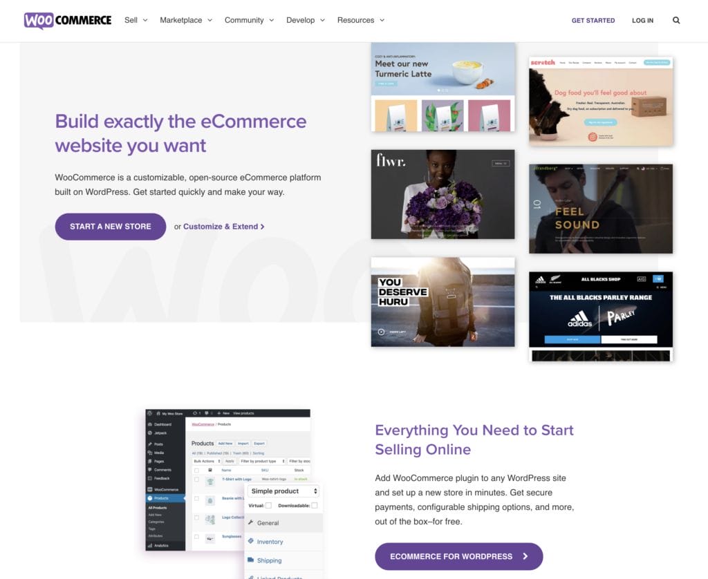 Screenshot of WooCommerce.com