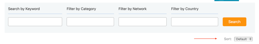 The Offer Engine used to have a Sort Filter as shown in this picture.