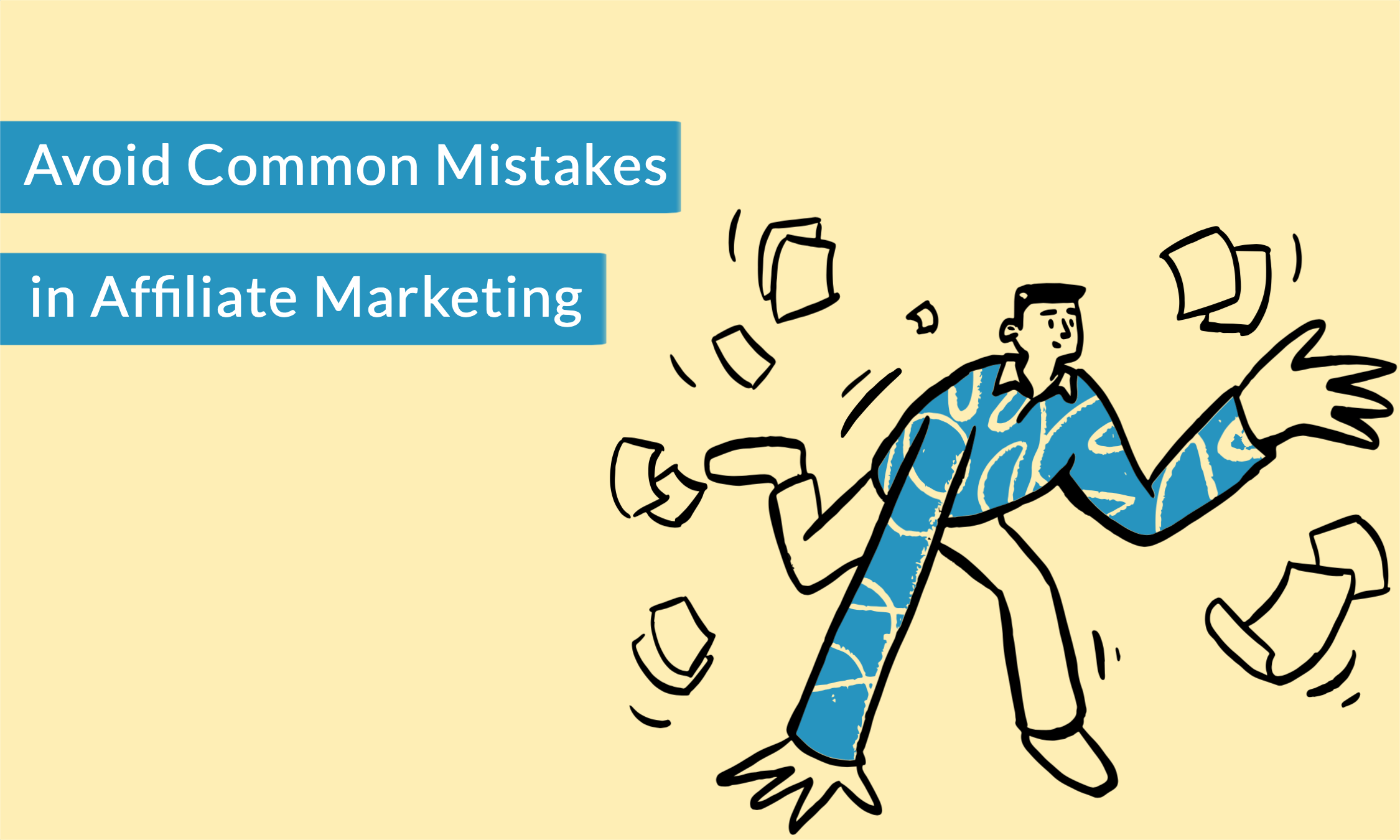 Image of person messing up