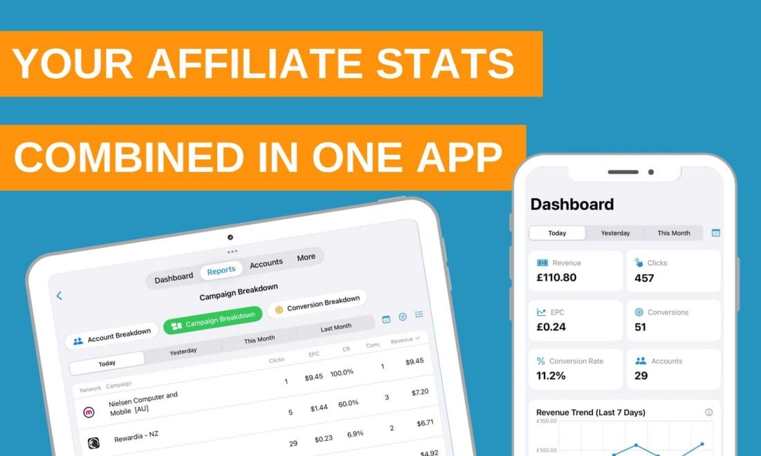 Affiliate Stats multi device blog post image